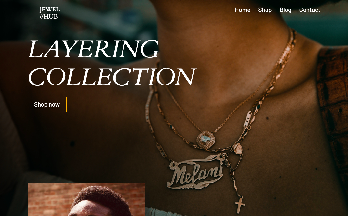 Image of the jewel hub webpage